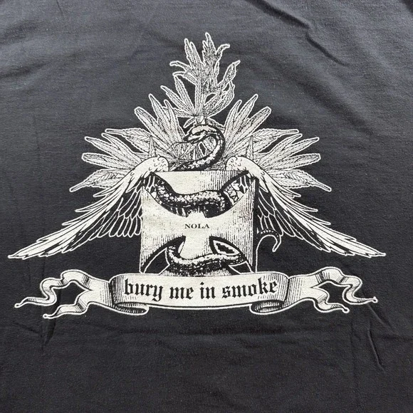 Vintage Down Bury Me In Smoke Band Shirt L 2002 Nola Smoking Jesus Sludge Metal - Picture 7 of 16